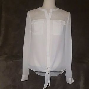 Candies Sheer w/Lace Top